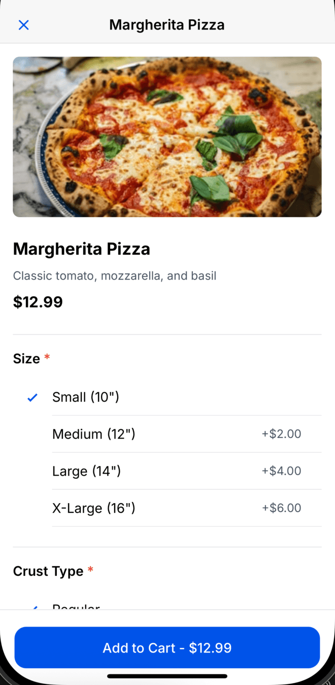 Food Delivery App Mockup 4